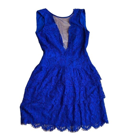 chinese dress ladies Vintage Nicole Miller Pansy Blue Spag Strap Maxi Dress with Intricate